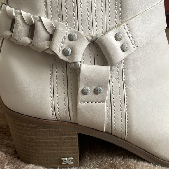 Sam Edelman Dalma Biker Booties With Buckle -Moto Riding Boots - Picture 2 of 5